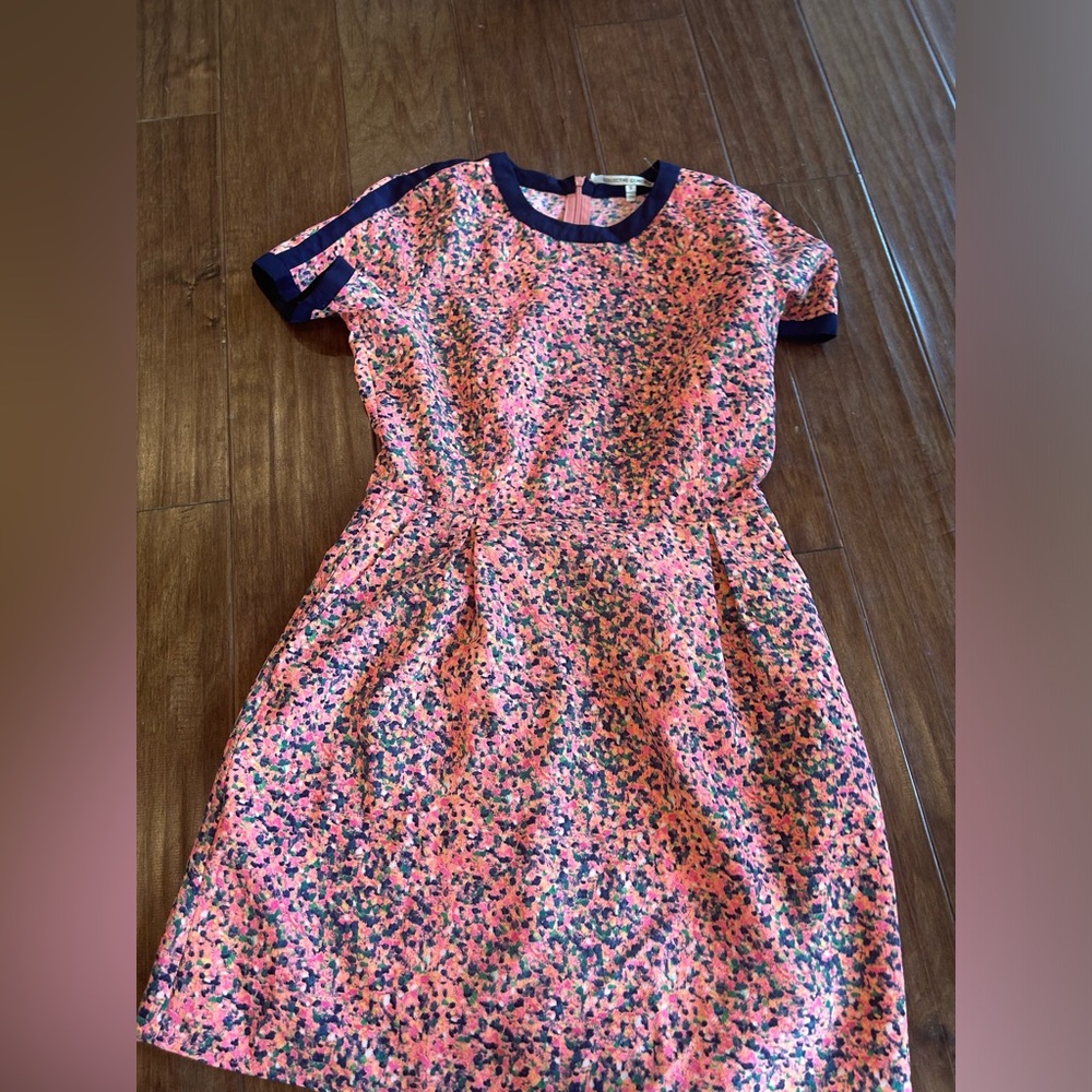 Collective Concepts Pink and Green Patterned Blouse